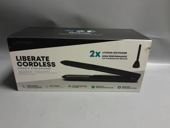 BOXED REVAMP PROGLOSS LIBERATE CORDLESS CERAMIC STRAIGHTENER BLACK