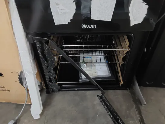 SWAN ELECTRIC DOUBLE OVEN - BLACK 