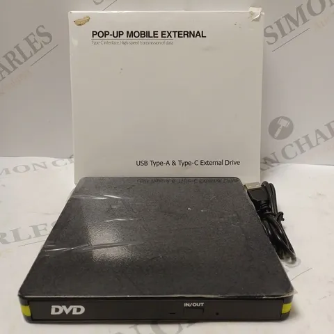 BOXED POP-UP MOBILE EXTERNAL DRIVE 