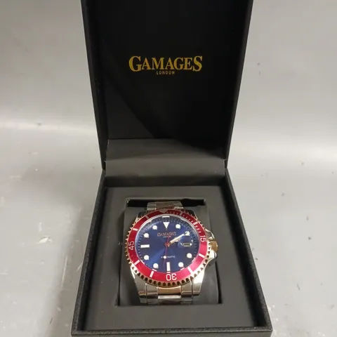 GAMAGES OF LONDON LIMITED EDITION HAND ASSEMBLED SPORTS ELEMENT AUTOMATIC TWO TONE