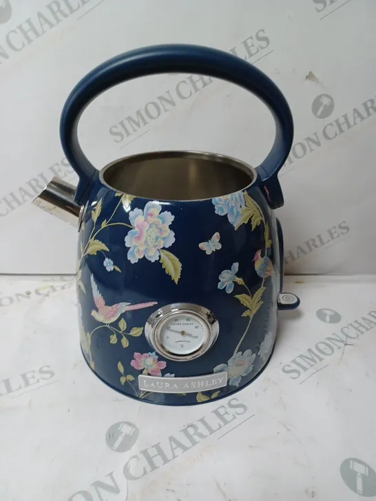 LAURA ASHLEY ELVEDEN PRINT KETTLE - NAVY