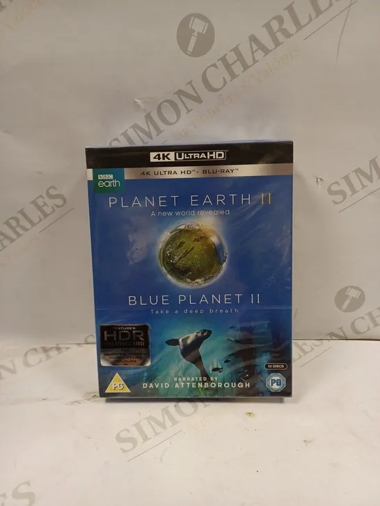 SEALED BBC PLANET EARTH II TAKE A DEEP BREATH NARRATED BY DAVID ATTENBOROUGH 10-DISC BLU-RAY SET 