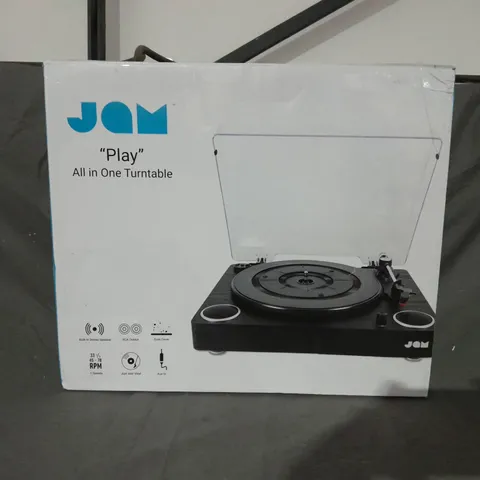 BOXED JAM "PLAY" ALL IN ONE TURNTABLE 