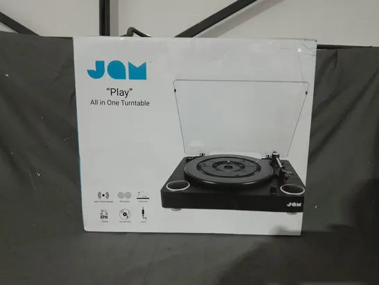 BOXED JAM "PLAY" ALL IN ONE TURNTABLE 