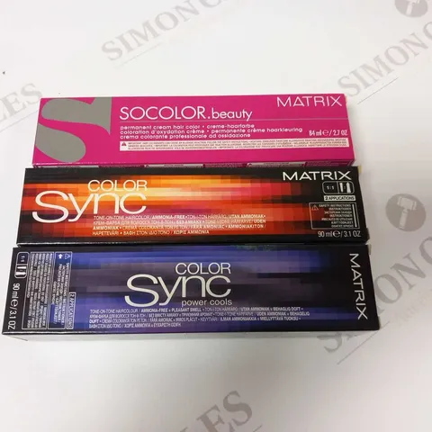 APPROXIMATELY 24 BOXED MATRIX MIXED COLOUR HAIR CREAM