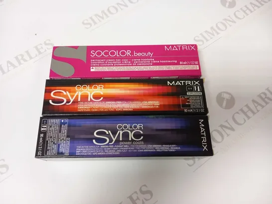 APPROXIMATELY 24 BOXED MATRIX MIXED COLOUR HAIR CREAM