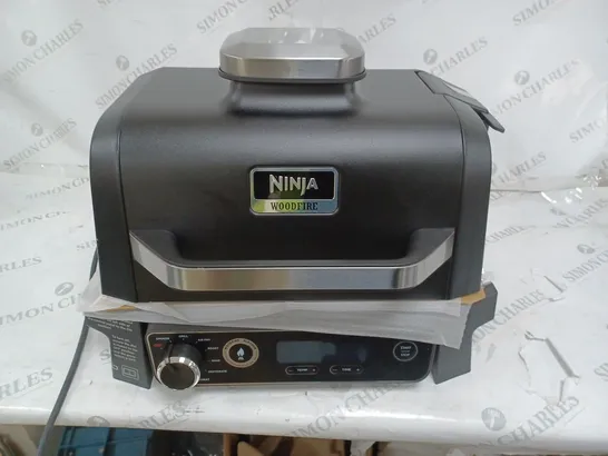 BOXED NINJA WOODFIRE ELECTRIC BBQ GRILL & SMOKER OG701UKQ