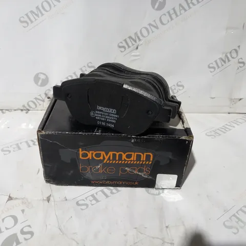 BOXED BRAYMANN BRAKE PADS BBP0191