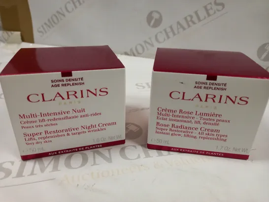 CLARINS FACIAL SKINCARE BUNDLE 2 ITEMS 