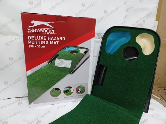 BOXED SLAZENGER DELUXE HAZARD PUTTING MAT- 198X33CM