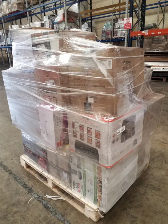 PALLET OF APPROXIMATELY 23 UNPROCESSED RAW RETURN HOUSEHOLD AND ELECTRICAL GOODS TO INCLUDE;