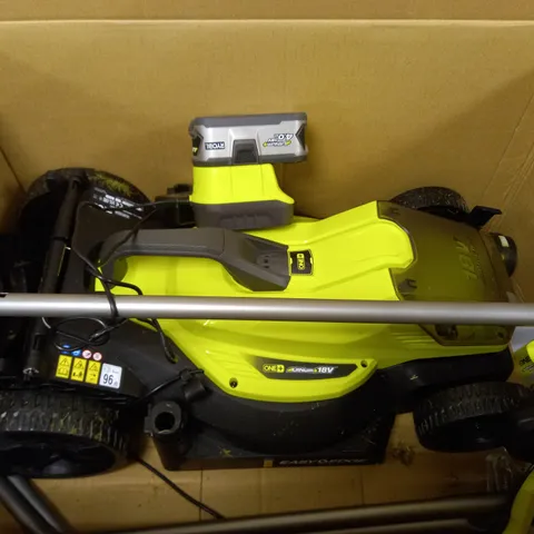 RYOBI 18V ONE+ CORDLESS 33CM LAWNMOWER AND TRIMMER - COLLECTION ONLY 