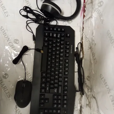 BLACKWEB 4 IN 1 GAMING KIT INCLUDING KEYBOARD, MOUSE AND HEADPHONES