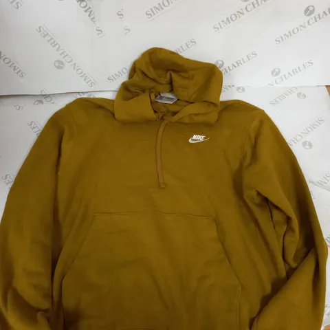 NIKE MUSTARD LIGHT WEIGHT HOODIE - M