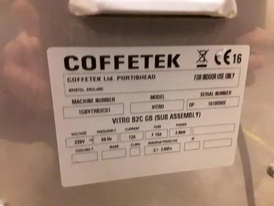 COFFETEK VITRO B2C TH COFFEE MACHINE