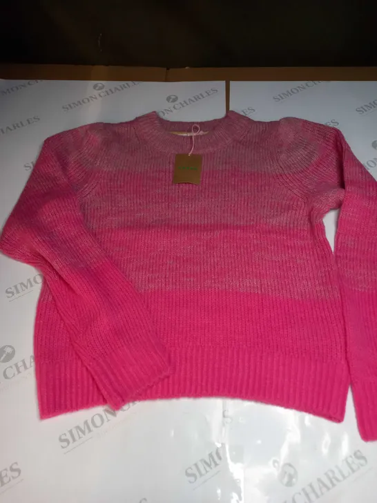 BODEN KNITTED PINK SWEATSHIRT - XS