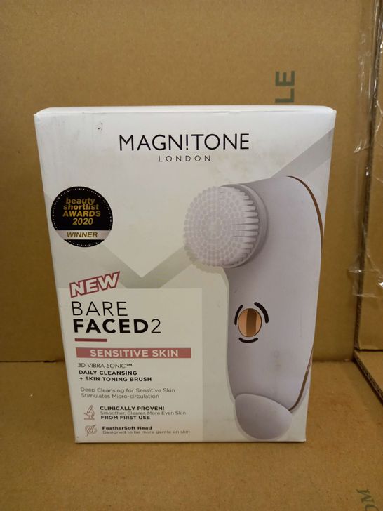 MAGNITONE LONDON BARE FACED 2 DAILY CLEANSING BRUSH 