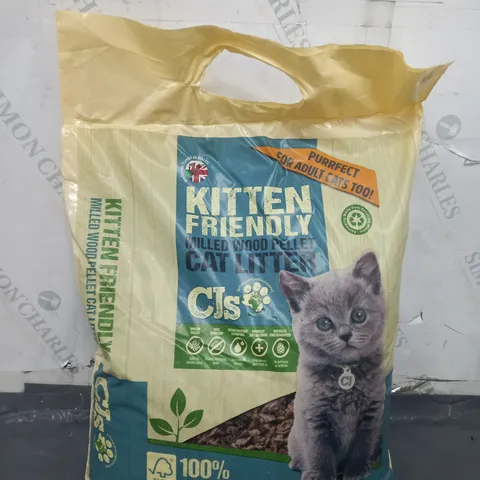 CJS KITTEN FRIENDLY MILLED WOOD PELLET CAT LITTER 10L