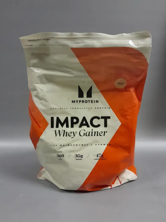 SEALED MYPROTEIN IMPACT WHEY GAINER - 2.5KG VANILLA 