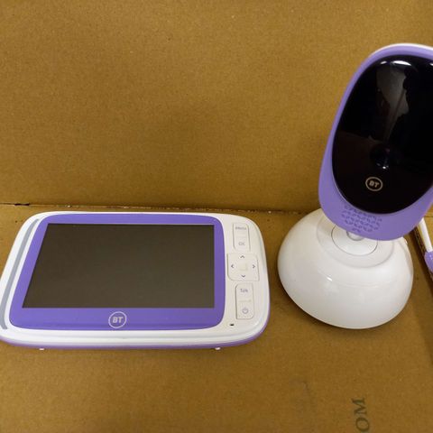 BT BABY VIDEO MONITOR WITH MICROPHONE - PURPLE/WHITE