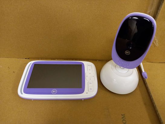 BT BABY VIDEO MONITOR WITH MICROPHONE - PURPLE/WHITE