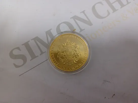 THE PEOPLES PRINCESS DIANA GOLD COLLECTABLE HALF CROWN COIN 