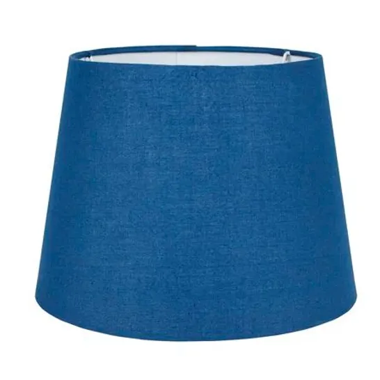 BOXED ASPEN 25CM BLUE VELVET EMPIRE LAMP SHADE (1 BOX)