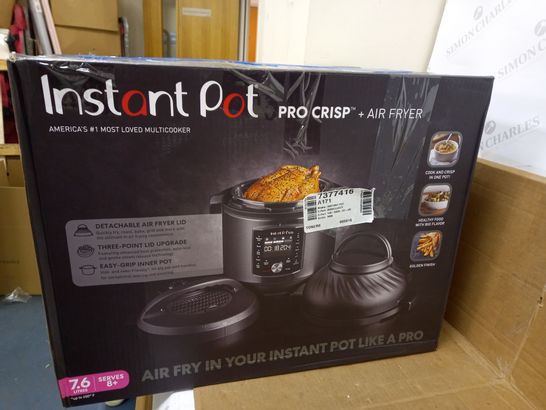 INSTANT POT PRO CRISP ELECTRIC MULTI COOKER