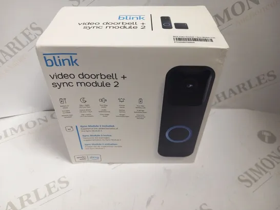 BOXED BLINK VIDEO DOORBELL + SYNC MODULE 2