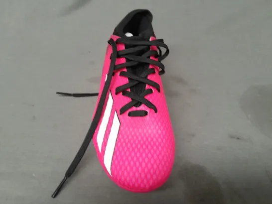 BOXED PAIR OF ADIDAS X SPEEDPORTAL.3 MG SHOES IN PINK/BLACK UK SIZE 6.5