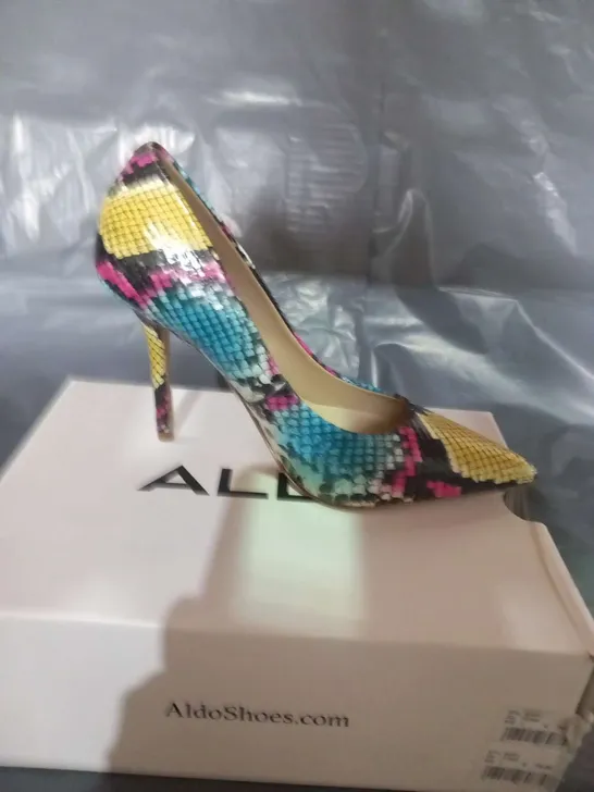 BOXED ALDO SOPHY MULTI LEATHER LADIES SIZE 3