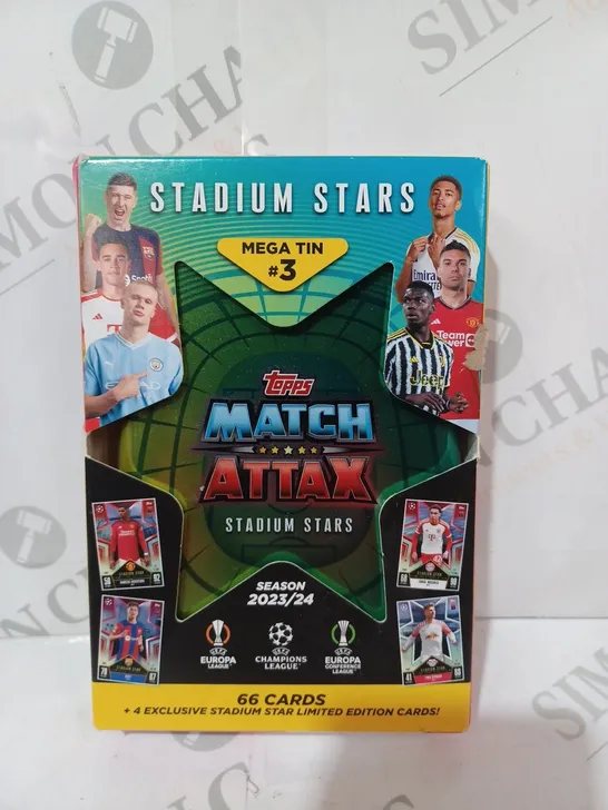 TOPPS STADIUM STARS MEGA TIN #3 SEASON 2023/24