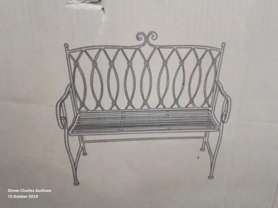 BOXED WIESE METAL TRADITIONAL BENCH