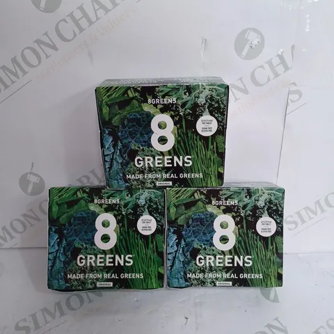 SET OF 3 8GREENS TUBES OF 10 TABLETS FOR DRINKING 