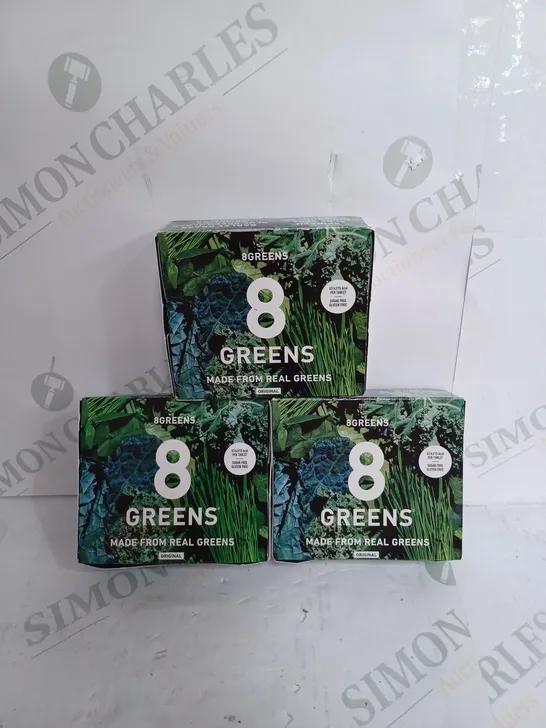 SET OF 3 8GREENS TUBES OF 10 TABLETS FOR DRINKING 