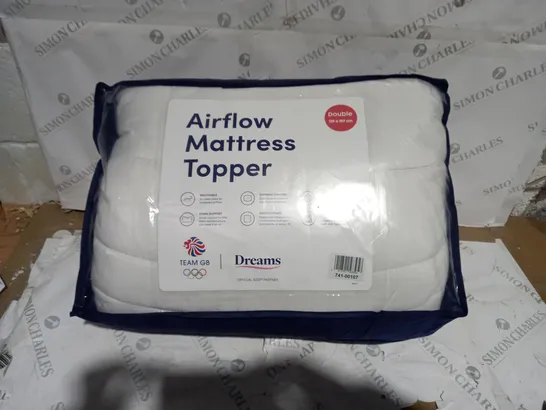 AIRFLOW MATTRESS TOPPER DOUBLE BED 