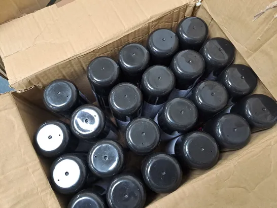 APPROXIMATELY 23 PAINT FACTORY COLOUR IT ALL PURPOSE SPRAY PAINT IN JET BLACK 250ML 