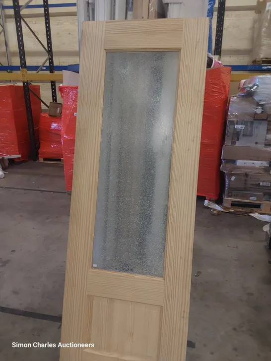 CLEAR PINE TWO PANEL GLAZED INTERNAL DOOR 1944 × 680mm