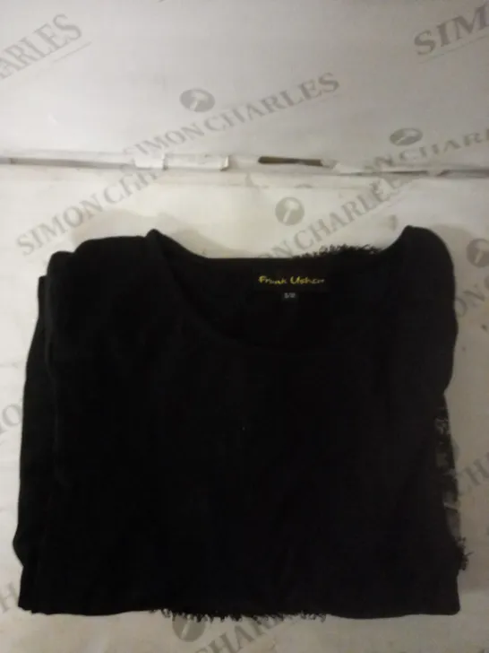 FRANK USHER BLACK DRESS SMALL/MEDIUM