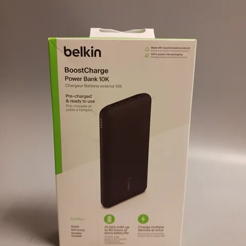 SEALED BELKIN POWERBANK IN BLACK PRE-CHARGED, CABLE INCLUDED