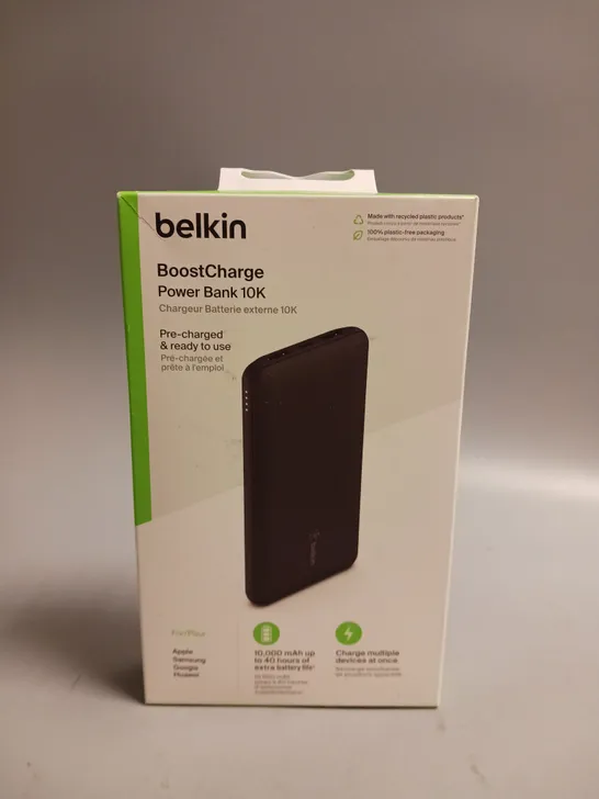 SEALED BELKIN POWERBANK IN BLACK PRE-CHARGED, CABLE INCLUDED