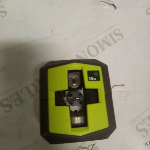 RYOBI RBCLLG1 15M GREEN CROSS LINE LASER