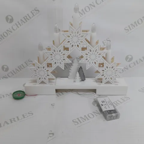 BOXED HOME REFLECTIONS STAR CANDLE BRIDGE WITH MUSIC