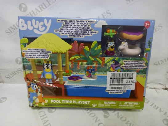 BLUEY POOL TIME FUN PLAYSET  RRP £19.99