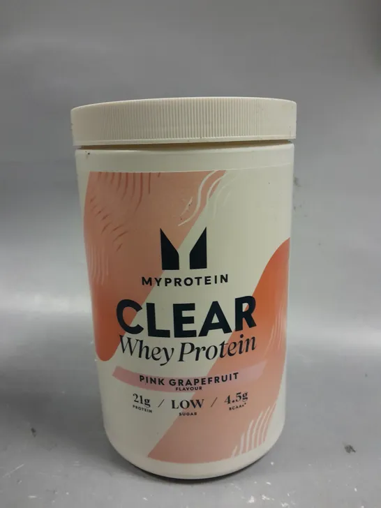 SEALED MYPROTEIN CLEAR WHEY PROTEIN - PINK GRAPEFRUIT - 536G