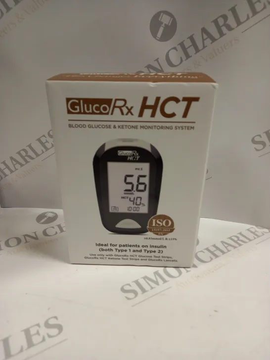 BOXED GLUCO RX HCT BLOOD GLUCOSE & KETONE MONITORING SYSTEM 