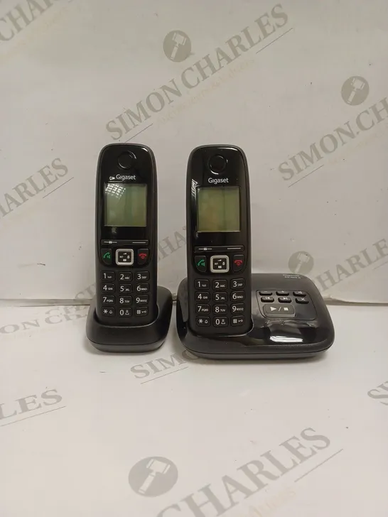 BOXED GIGASET AS405 A DUO HOME PHONE - BLACK. 