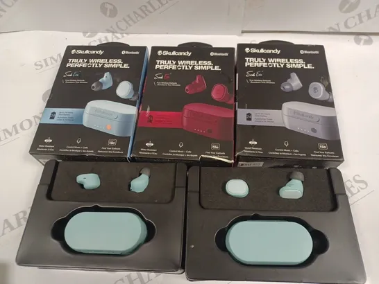 LOT OF 5 BOXED PAIRS OF SKULLCANDY SESH EVO TWS EARBUDS