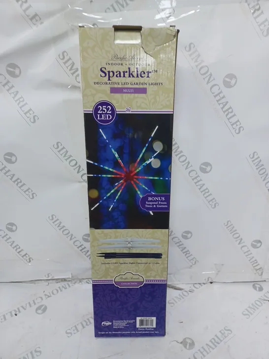 BOXED INDOOR-OUTDOOR SPARKLER DECORATIVE LED GARDEN LIGHTS 