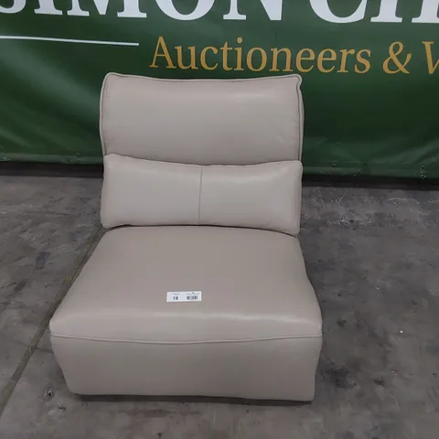 DESIGNER MISSOURI ARMLESS UNIT CREAM LEATHER 